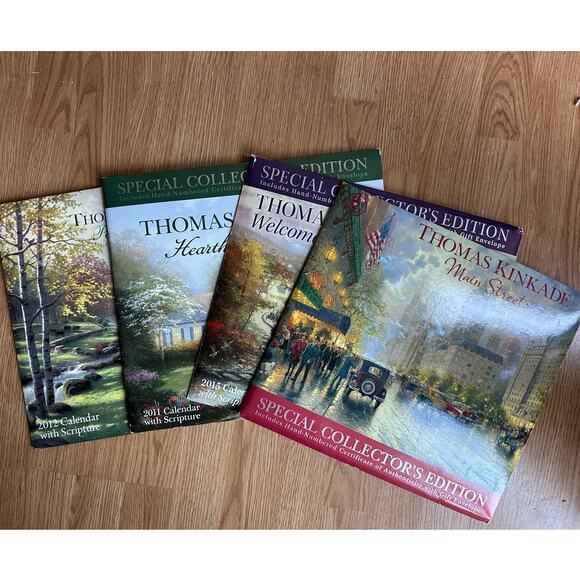Thomas Kinkade (4) Calendars Special Collector's Edition 2010 2011 2012 2015 - Picture 6 of 11